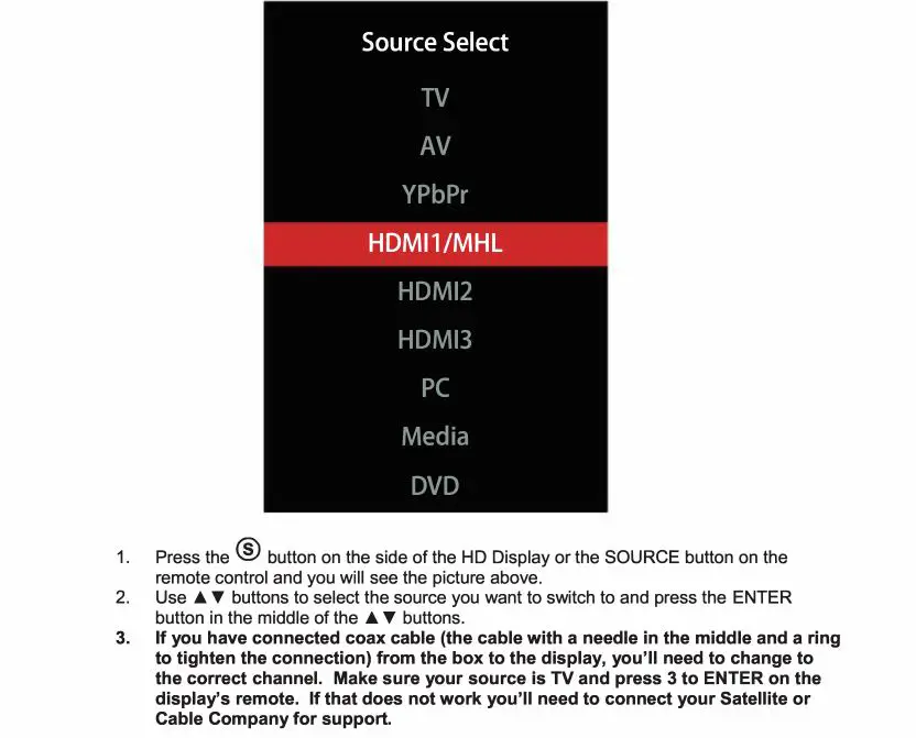 SCEPTRE E325BD-SRD-UG - If You've Connected Cable or Satellite Set-to p Boxes to the HDTV