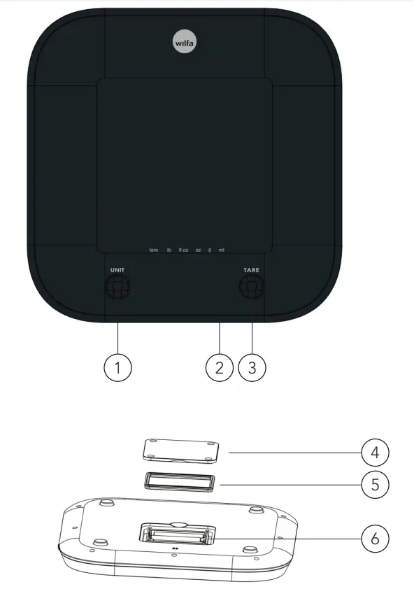 wilfa KW 60 Splash Kitchen Scale - PRODUCT OVERVIEW
