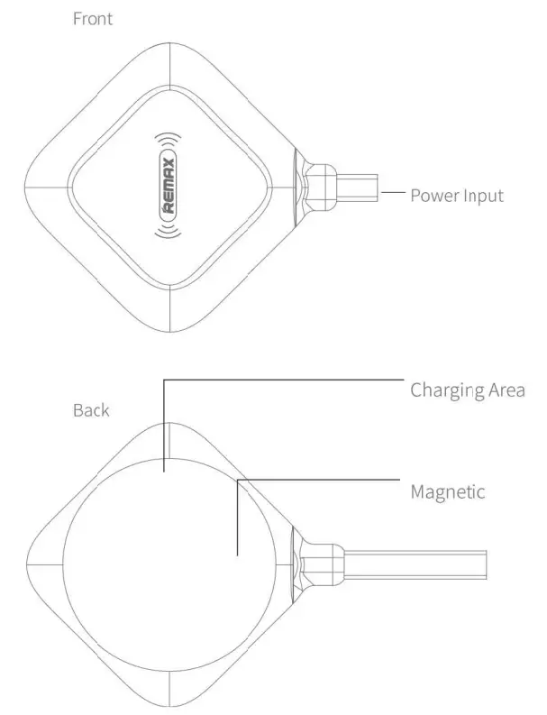 REMAX RP W26 Wireless Charger - front
