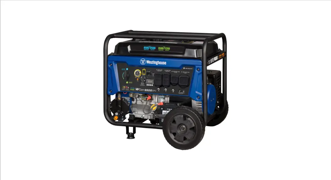 Westinghouse Wgen9500dfc Portable Generator User Guide