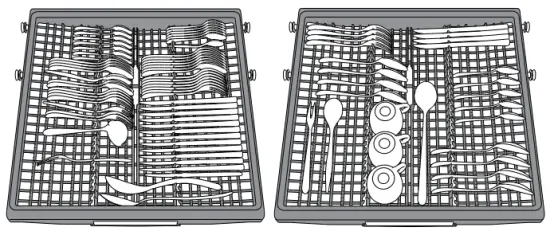 Whirlpool WFC3C33PFUK Freestanding Dishwasher - CUTLERY RACK