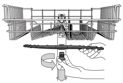 Whirlpool WFC3C33PFUK Freestanding Dishwasher - SPRAY ARMS