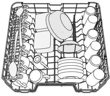 Whirlpool WFC3C33PFUK Freestanding Dishwasher - UPPER RACK