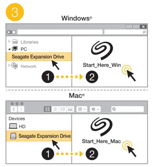 SEAGATE STKM1000400 Portable Drive with Software for Your PC and Mac - windows amd mac