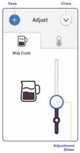 Adjust Milk Froth Level