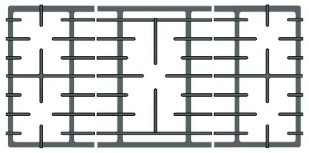 BOSCH NGMP677UC Gas Cooktop - Grates