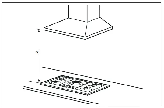 BOSCH NGMP677UC Gas Cooktop - hood
