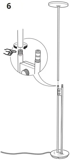 IKEA 105.198.79 ISJAKT LED Floor Uplighter - 7