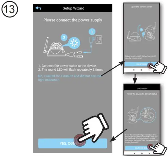 Alecto DVC136IP Camera with Android App - door