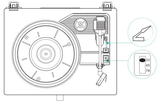 Udreamer UD001 Turntable System - auto stop