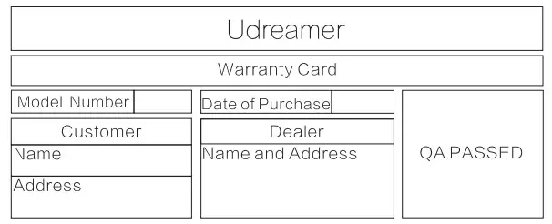 Udreamer UD001 Turntable System - model number