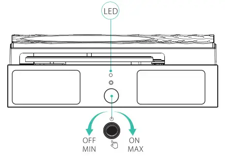 Udreamer UD001 Turntable System - power icon