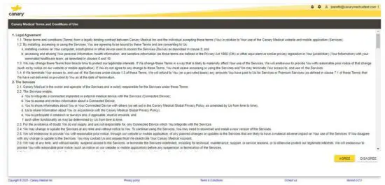 canary BS1 OR Base Station - PATIENT ACCOUNT 4