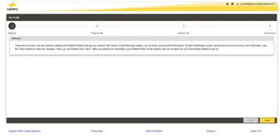 canary BS1 OR Base Station - PATIENT ACCOUNT 6