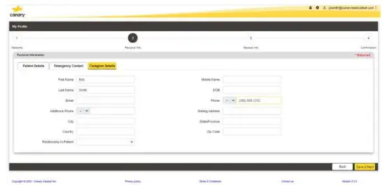 canary BS1 OR Base Station - PATIENT ACCOUNT 8