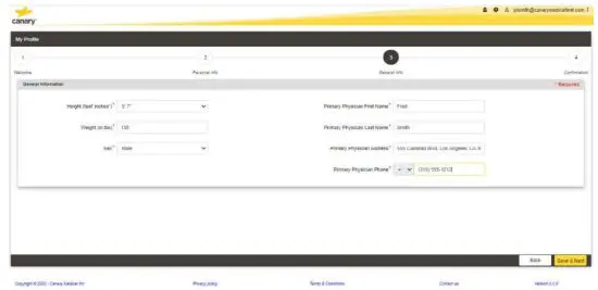canary BS1 OR Base Station - PATIENT ACCOUNT 9