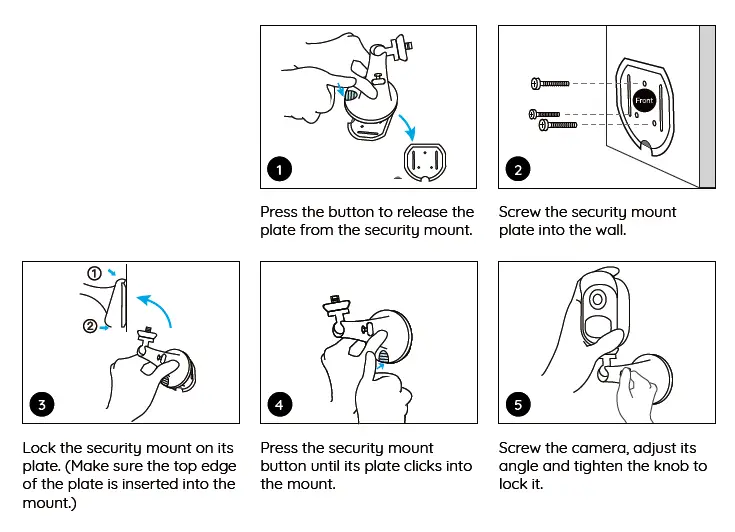 Mount the Camera into a Wall