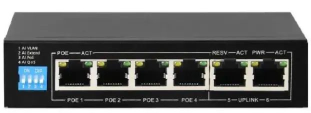 ENS-SECURITY-POE-INJECT03 4+2-Post-Ai-PoE-Switch