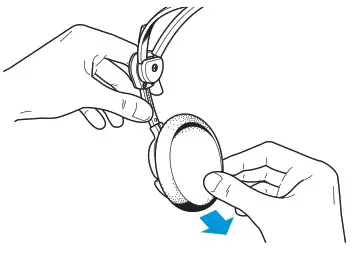 SENNHEISER HMD 46 Air Traffic Control Headset - Replacing the ear pads