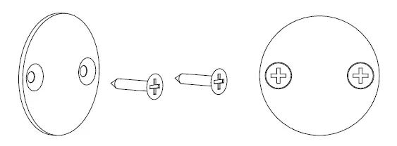 Screw the iron plate