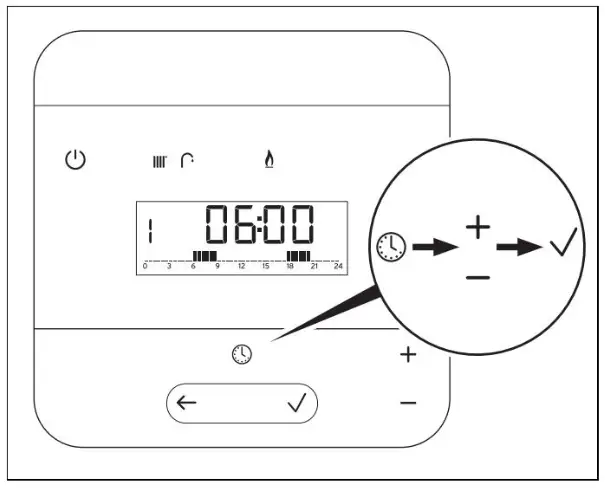 Saunier Duval T 26 CS 1 N FR IsoTwin Condens - Adjusting the settings of
