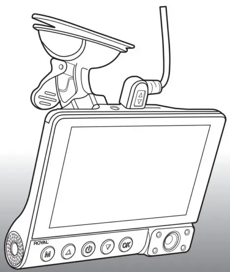 ROYAL DC400HD Dual Channel Dash Camera