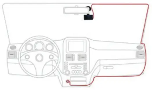 ROYAL DC400HD Dual Channel Dash Camera - Installation 1