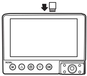 ROYAL DC400HD Dual Channel Dash Camera - Recommended Memory Card