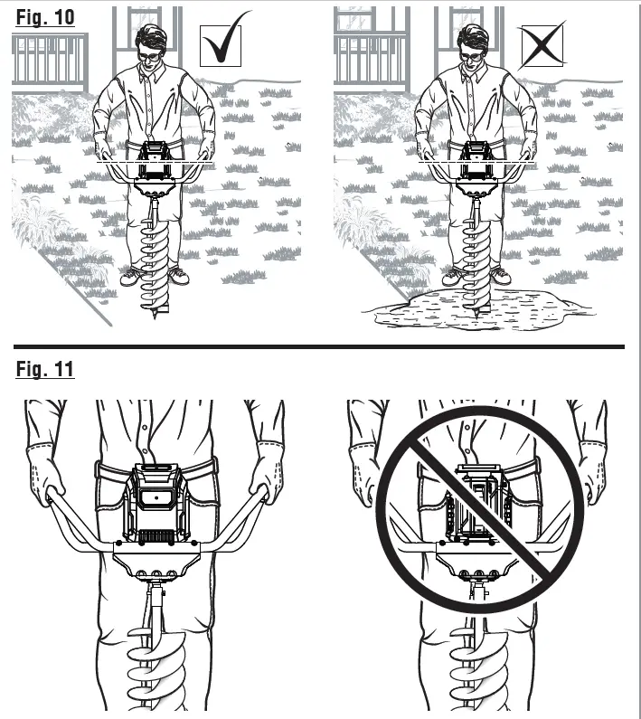 RYOBI RY40701 40V Brushless Hole Auger FIG 12