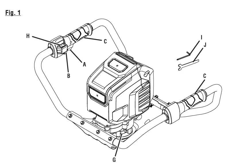RYOBI RY40701 40V Brushless Hole Auger FIG 2