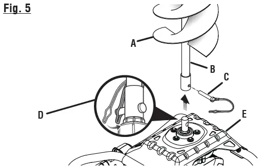 RYOBI RY40701 40V Brushless Hole Auger FIG 8
