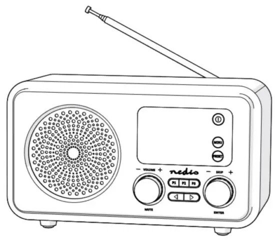 nedis RDIN2000WT Internet Radio