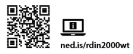 nedis RDIN2000WT Internet Radio - QR CODE