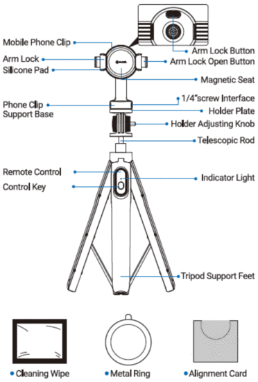 Andobil PDUZ79 MagStick Multifunctional Tripod - Overview