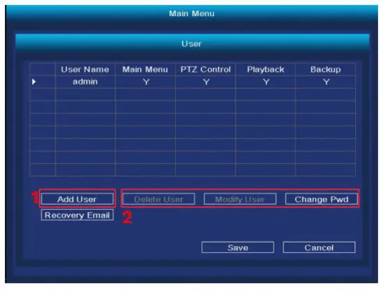 Kruger Matz KM2240 Wi-Fi Surveillance Projector System - Accounts