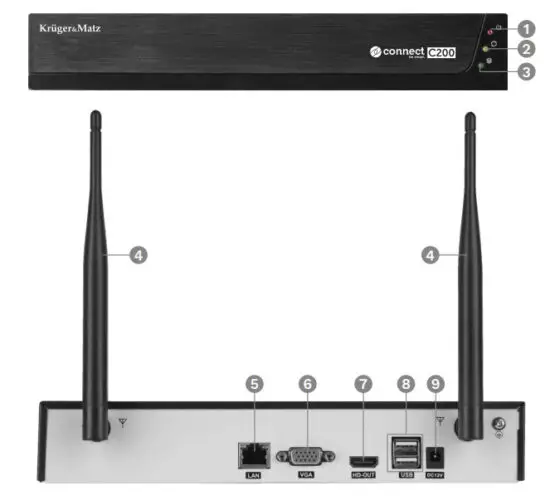 Kruger Matz KM2240 Wi-Fi Surveillance Projector System - PRODUCT DESCRIPTION