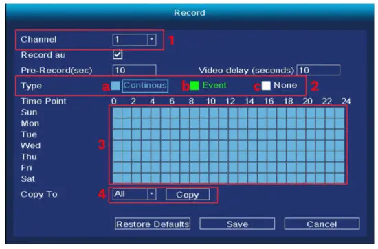 Kruger Matz KM2240 Wi-Fi Surveillance Projector System - Recording mode