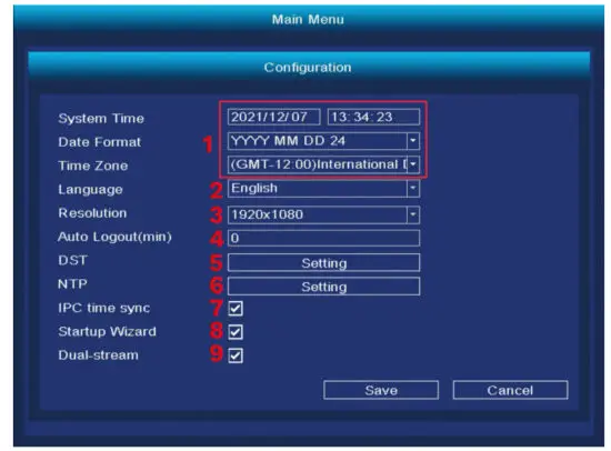 Kruger Matz KM2240 Wi-Fi Surveillance Projector System - SYSTEM SETTINGS