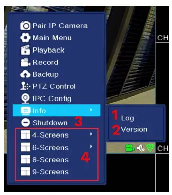 Kruger Matz KM2240 Wi-Fi Surveillance Projector System - View