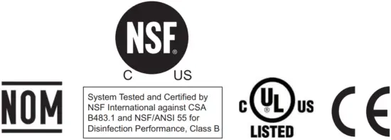 VIQUA VH150 - Labels 1