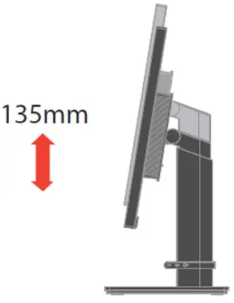 Lenovo ThinkVision Flat Panel Monitor - Adjustment