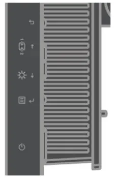 Lenovo ThinkVision Flat Panel Monitor - controls