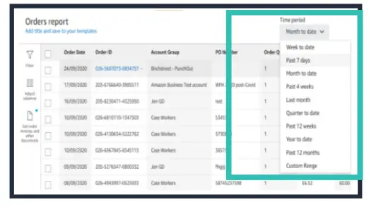 amazon basics How to download invoices in Amazon Business - fig 4