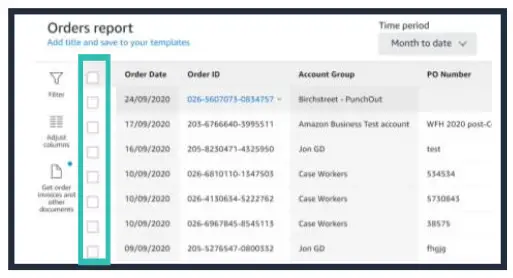 amazon basics How to download invoices in Amazon Business - fig 5