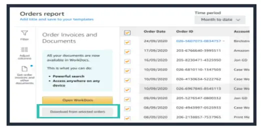 amazon basics How to download invoices in Amazon Business - fig 6