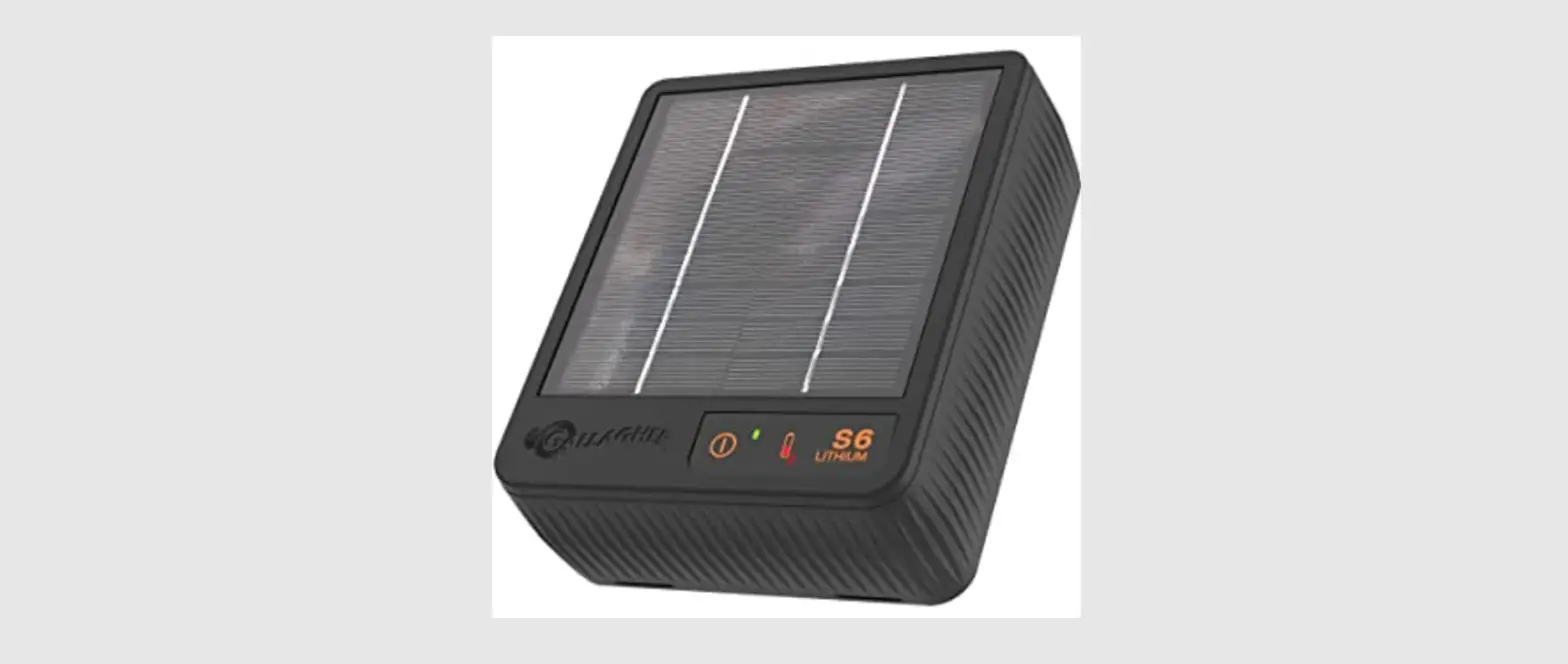 Gallagher G349404 S6 Solar Electric Fence Charger User Guide