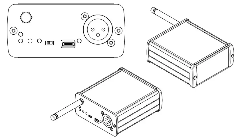 outline NG01 Noise Generator - OVERALL DIMENSIONS 2