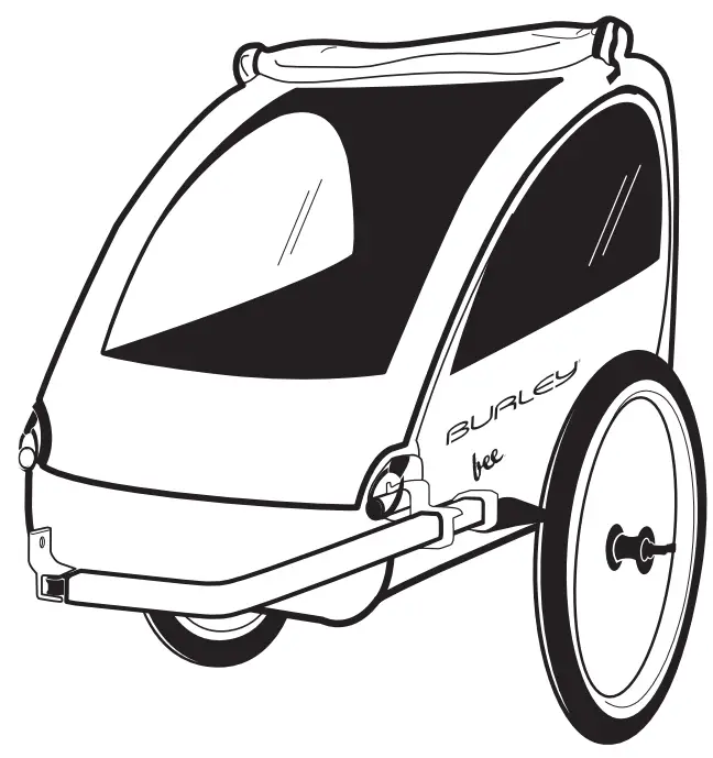 BURLEY 766981 Bee 2008 Solo Trailer -