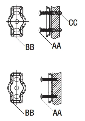 Installing the mounting brackets