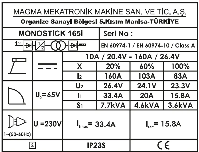 magmaweld monoSTICK 165i DC Welding Inverter 05